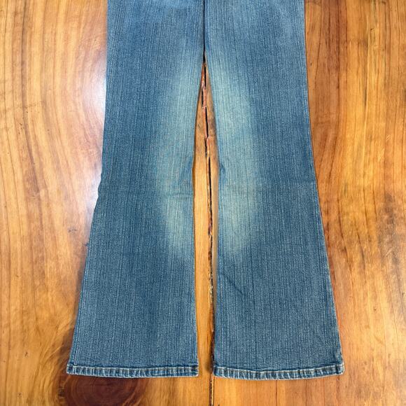 Vintage Y2k Guess Womens jeans 28 x 31 Denim Flare Stretch no back pockets Y4 - Picture 5 of 7